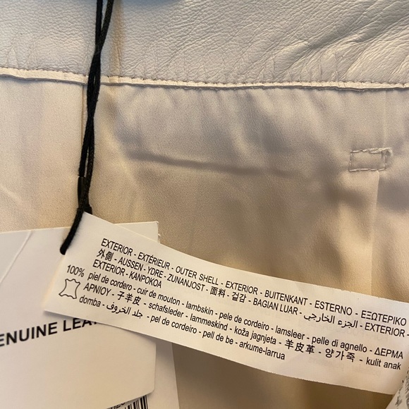 Zara Women 100% Leather High Waist Pleated Slouchy Pants - Picture 11 of 13